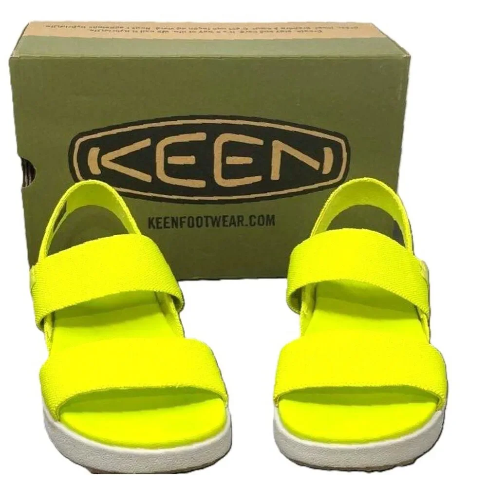 Sandals Keen Elle size 8 Evening Primrose Vapor Yellow Solid Backstrap summer